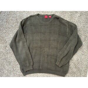 Vtg Arrow green knit sweater men's size XL